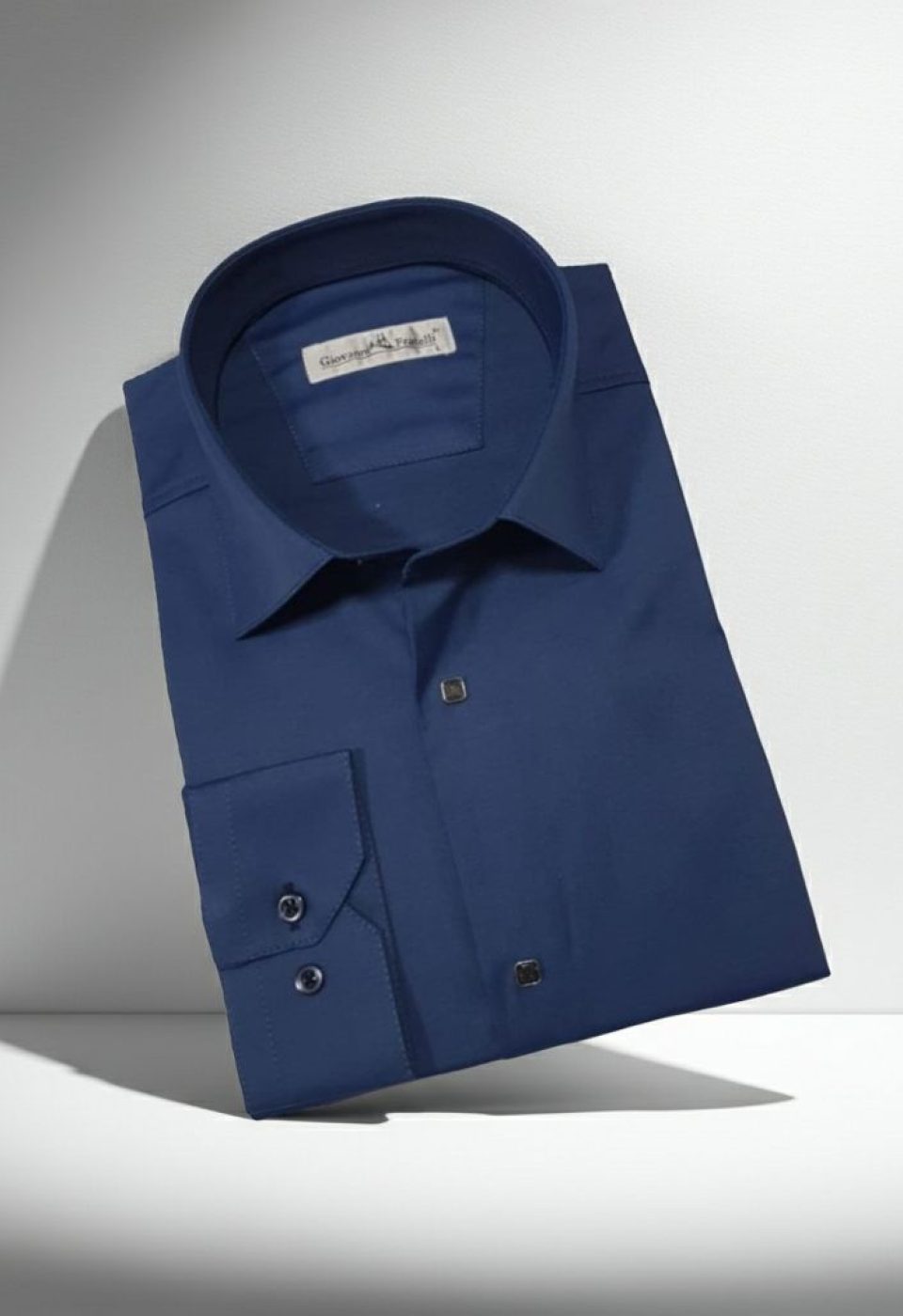 Slim Fit Uzun Kol Düz Renk Saten Erkek Gömlek 3GMK318066021