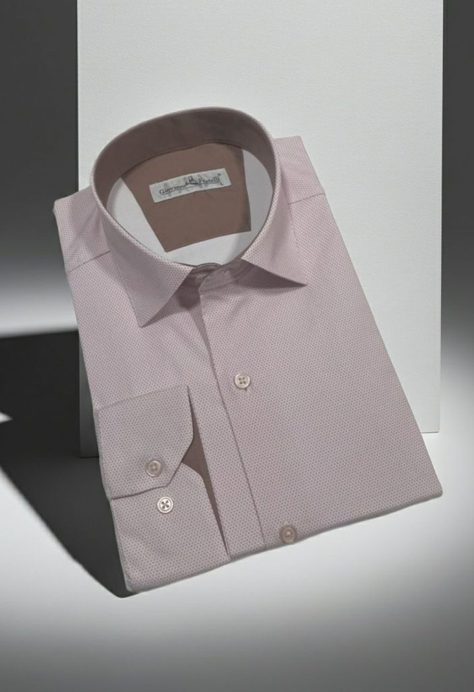 Klasik Uzun Kol Desenli Saten Erkek Gömlek 3GMK319107008 Klasik Uzun Kol Desenli Saten Erkek Gömlek 3GMK319107008