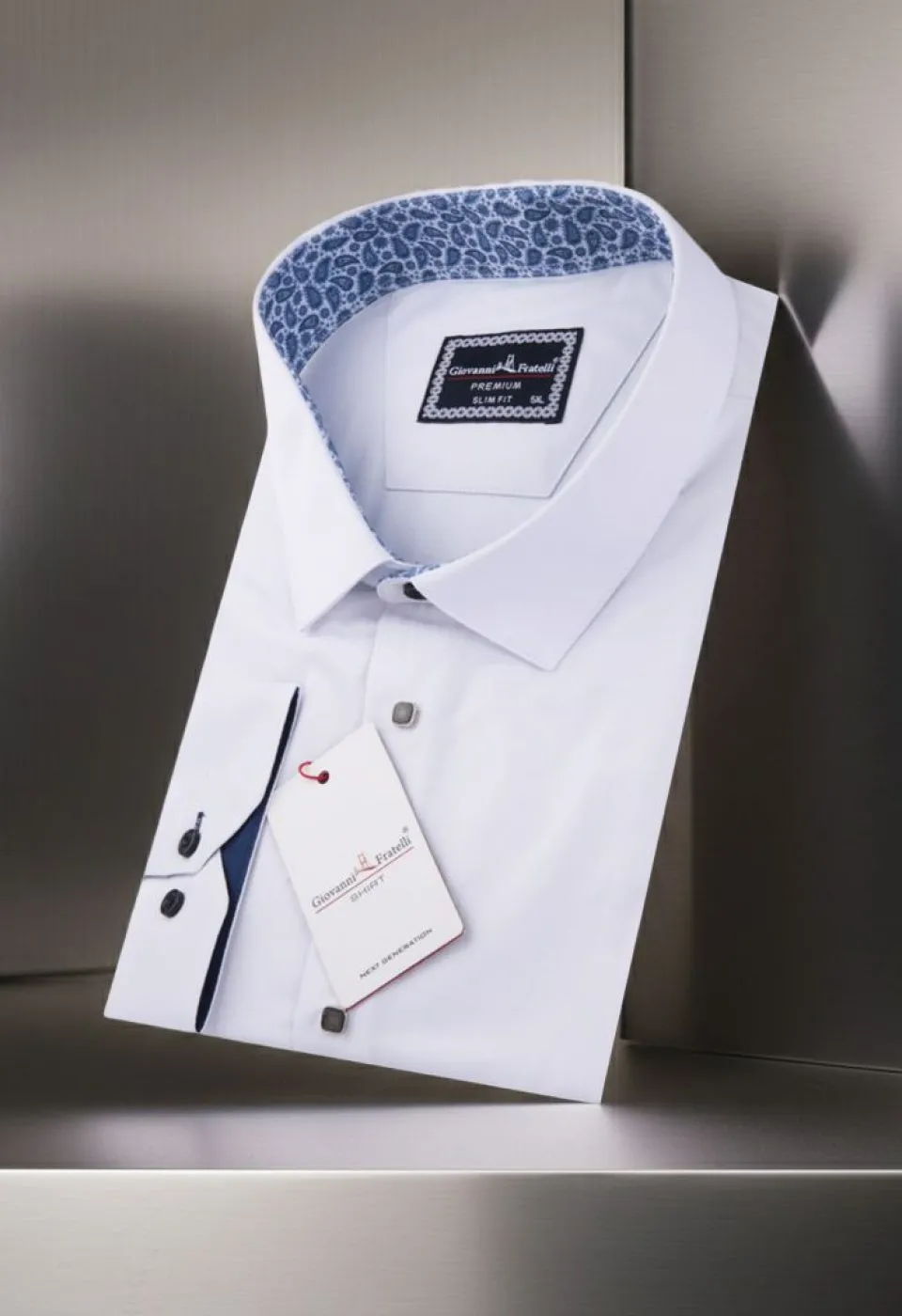 Büyük Beden Slim Fit Uzun Kol Düz Renk Saten Erkek Gömlek 4GMK315033001