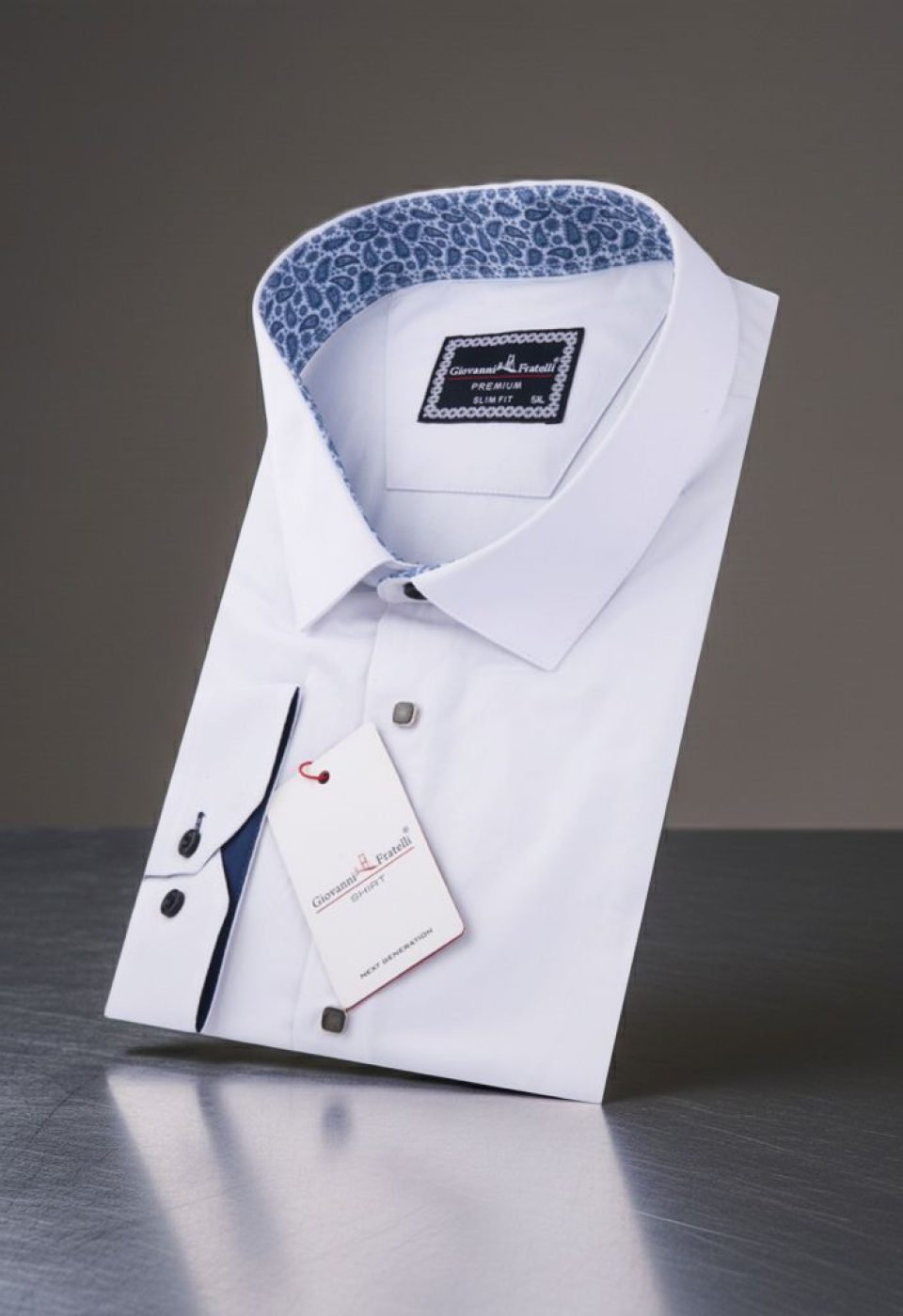 Büyük Beden Slim Fit Uzun Kol Düz Renk Saten Erkek Gömlek 4GMK315033001