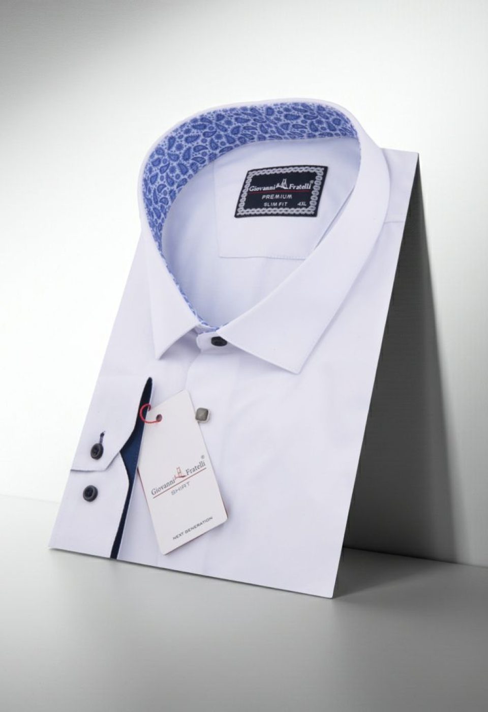 Büyük Beden Slim Fit Uzun Kol Düz Renk Saten Erkek Gömlek 4GMK315033002