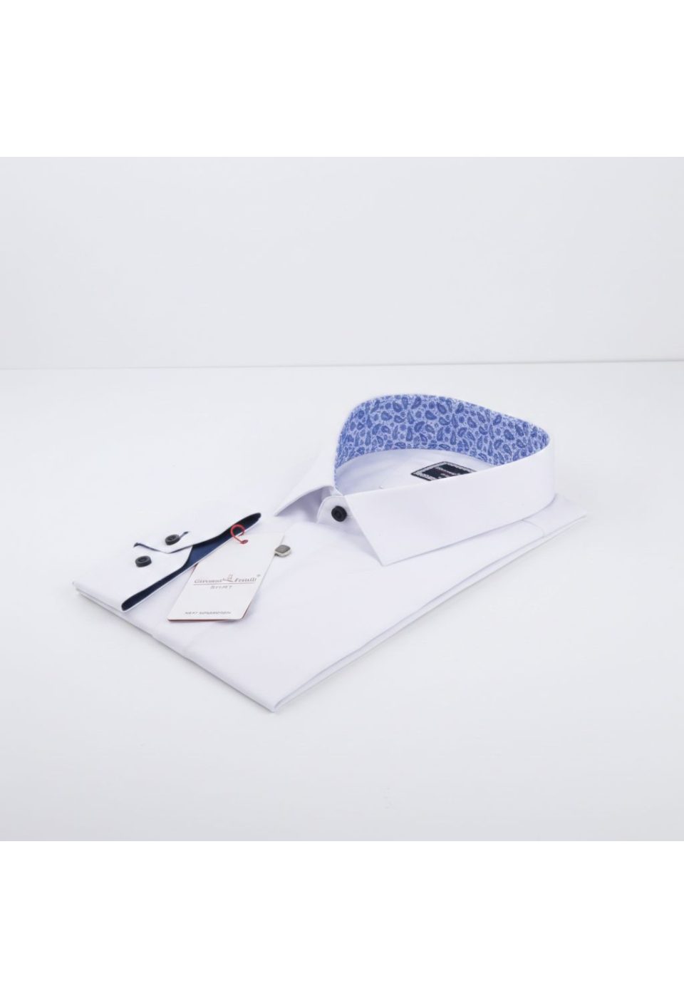 Büyük Beden Slim Fit Uzun Kol Düz Renk Saten Erkek Gömlek 4GMK315033002 - Giovanni Fratelli