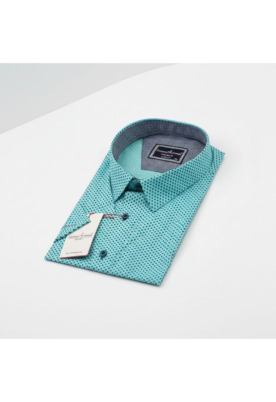 5038 BT CR K 002 Büyük Beden Slim Fit Kısa Kol Desenli Erkek Gömlek 4GMK315038002 - Giovanni Fratelli