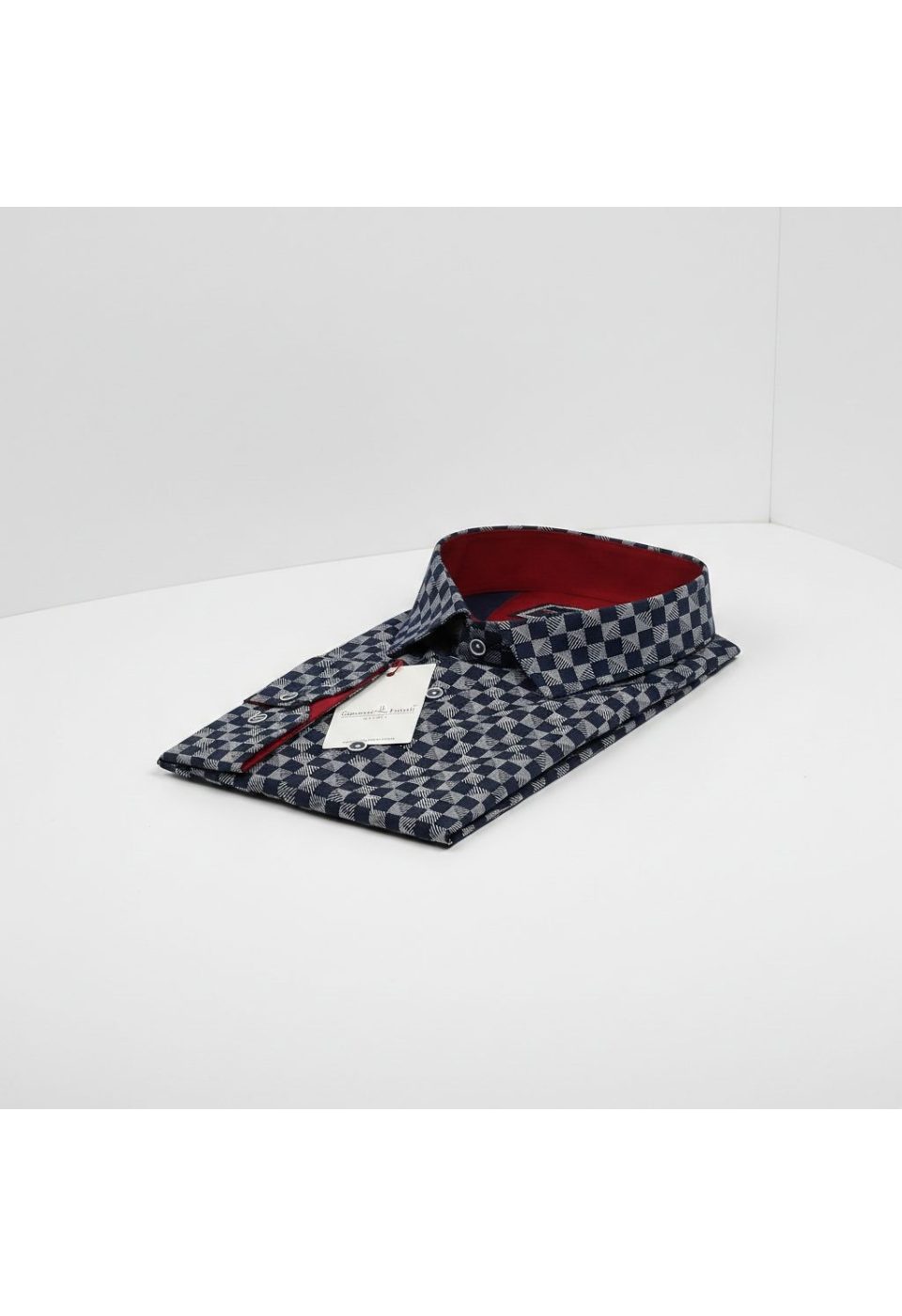 Büyük Beden Slim Fit Uzun Kol Desenli Erkek Gömlek 4GMK315043004 - Giovanni Fratelli