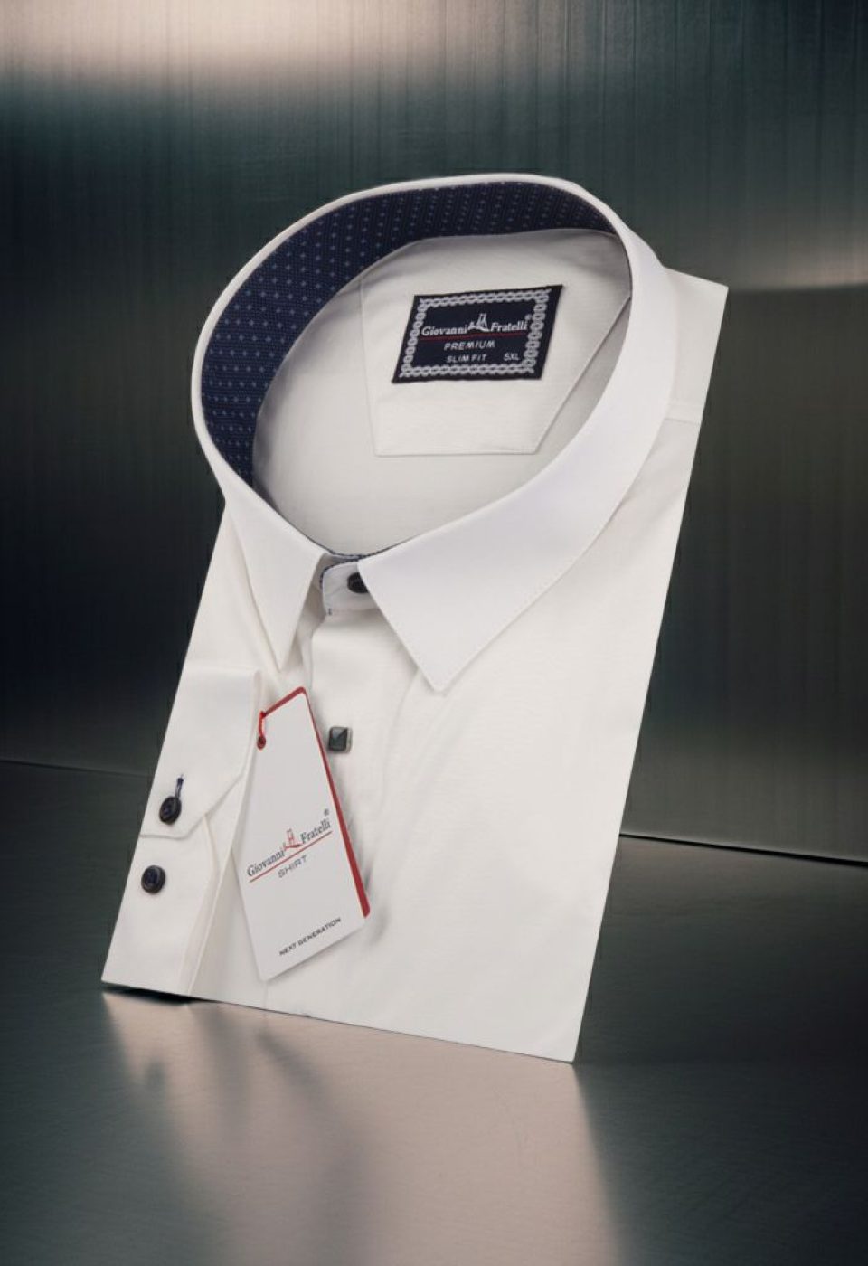 Büyük Beden Slim Fit Uzun Kol Düz Renk Saten Erkek Gömlek 4GMK315047002