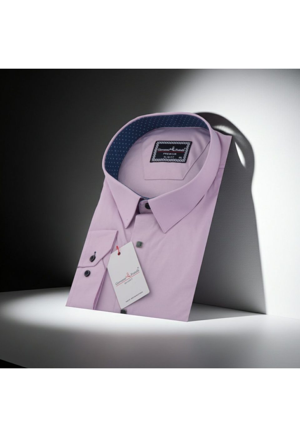 5047 BT CR SATIN 008 Büyük Beden Slim Fit Uzun Kol Düz Renk Saten Erkek Gömlek 4GMK315047008 - Giovanni Fratelli