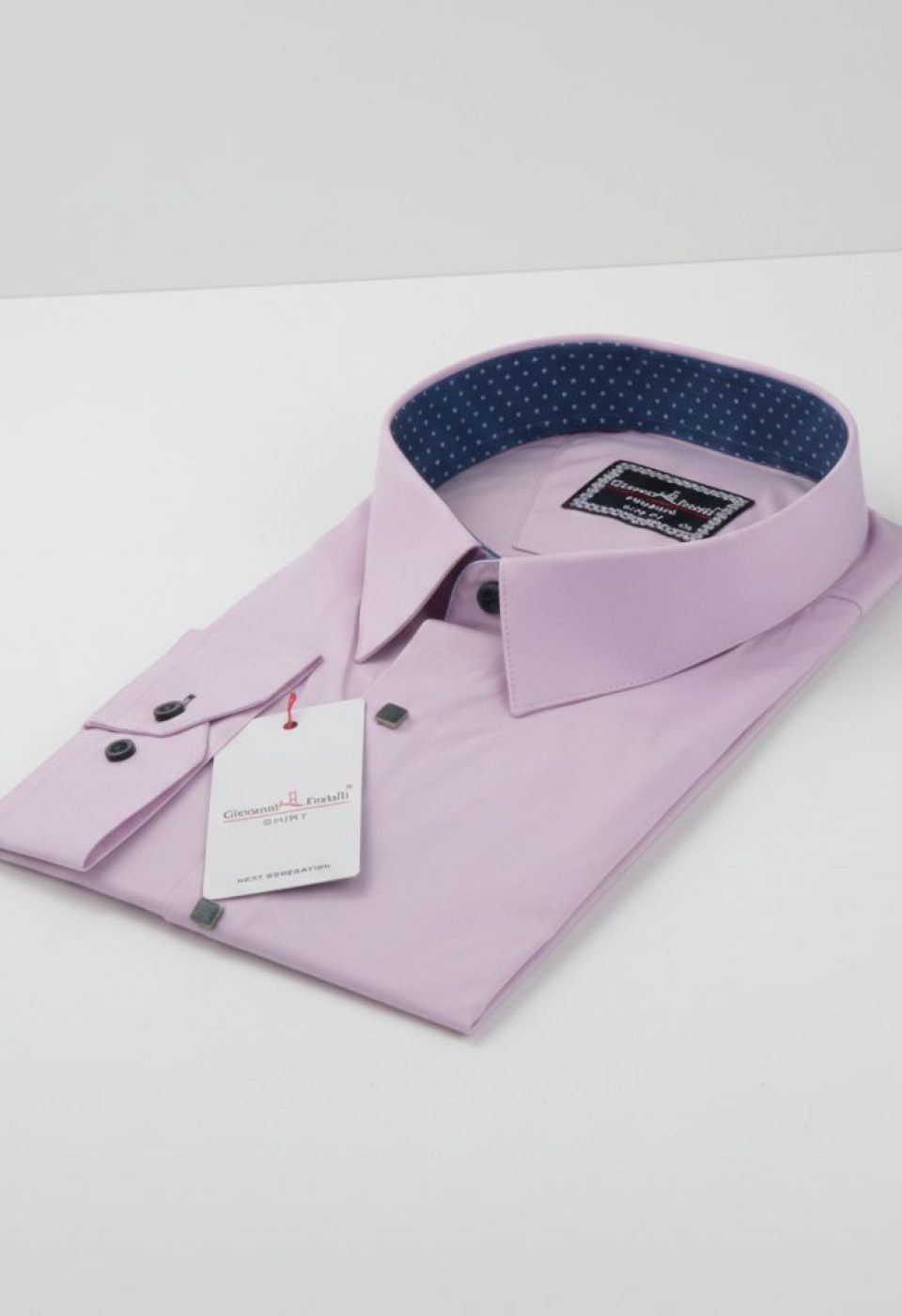 Büyük Beden Slim Fit Uzun Kol Düz Renk Saten Erkek Gömlek 4GMK315047008