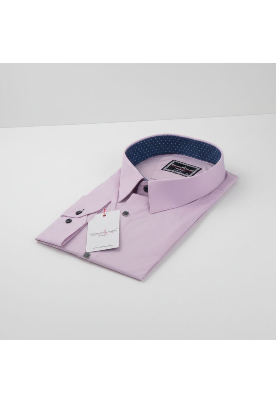 5047 BT CR SATIN 008 Büyük Beden Slim Fit Uzun Kol Düz Renk Saten Erkek Gömlek 4GMK315047008 - Giovanni Fratelli