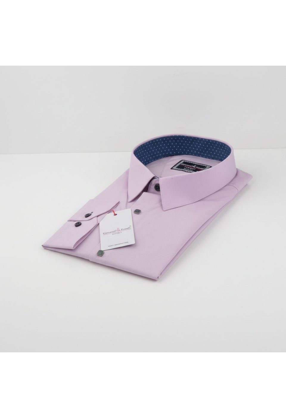 5047 BT CR SATIN 008 Büyük Beden Slim Fit Uzun Kol Düz Renk Saten Erkek Gömlek 4GMK315047008 - Giovanni Fratelli