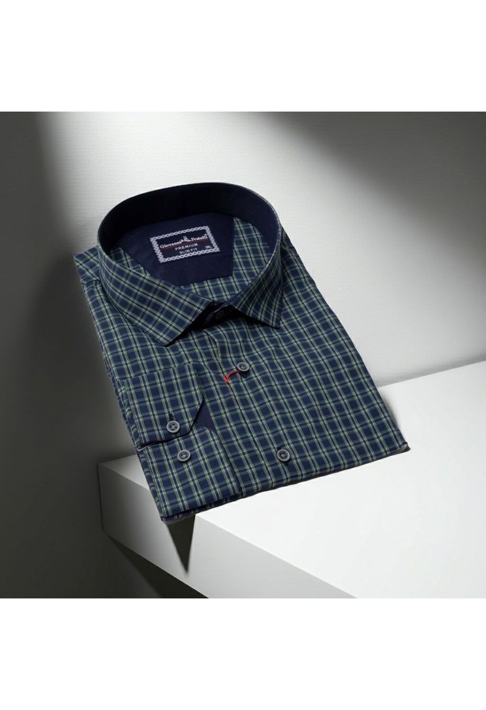 Büyük Beden Slim Fit Uzun Kol Desenli Erkek Gömlek 4GMK315054001 - Giovanni Fratelli