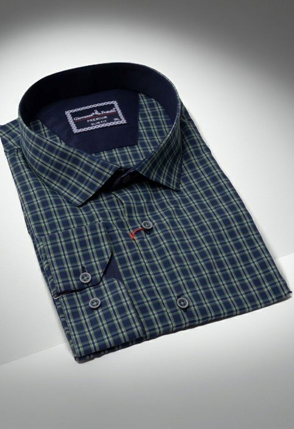 Büyük Beden Slim Fit Uzun Kol Desenli Erkek Gömlek 4GMK315054001 - Giovanni Fratelli
