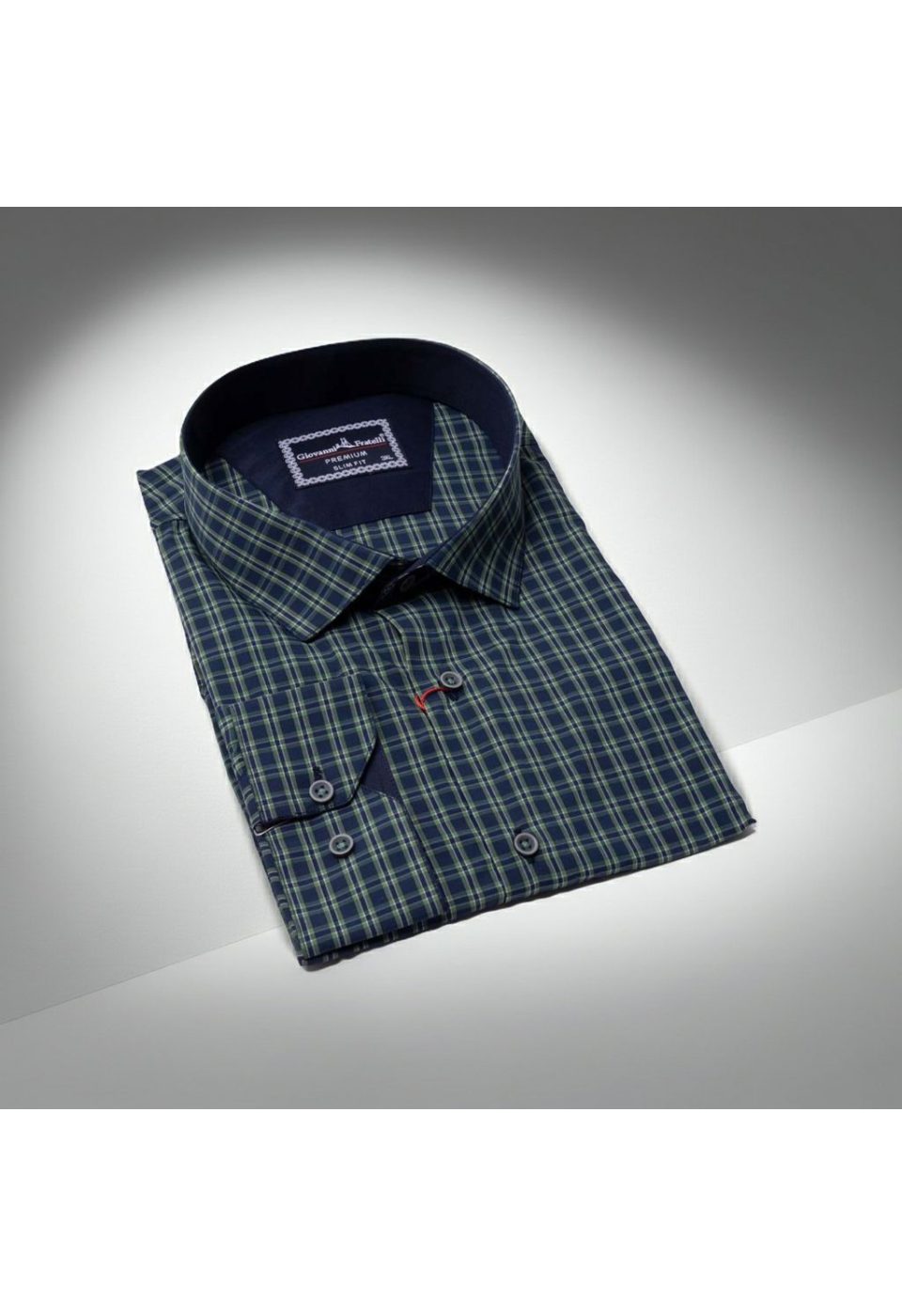 Büyük Beden Slim Fit Uzun Kol Desenli Erkek Gömlek 4GMK315054001 - Giovanni Fratelli