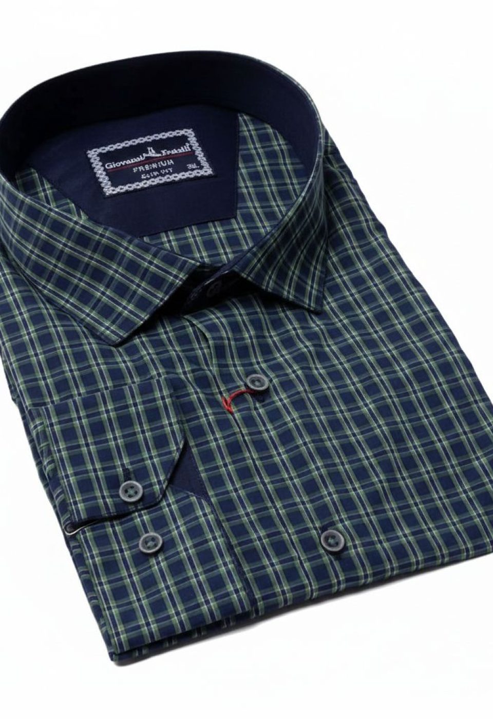 Büyük Beden Slim Fit Uzun Kol Desenli Erkek Gömlek 4GMK315054001