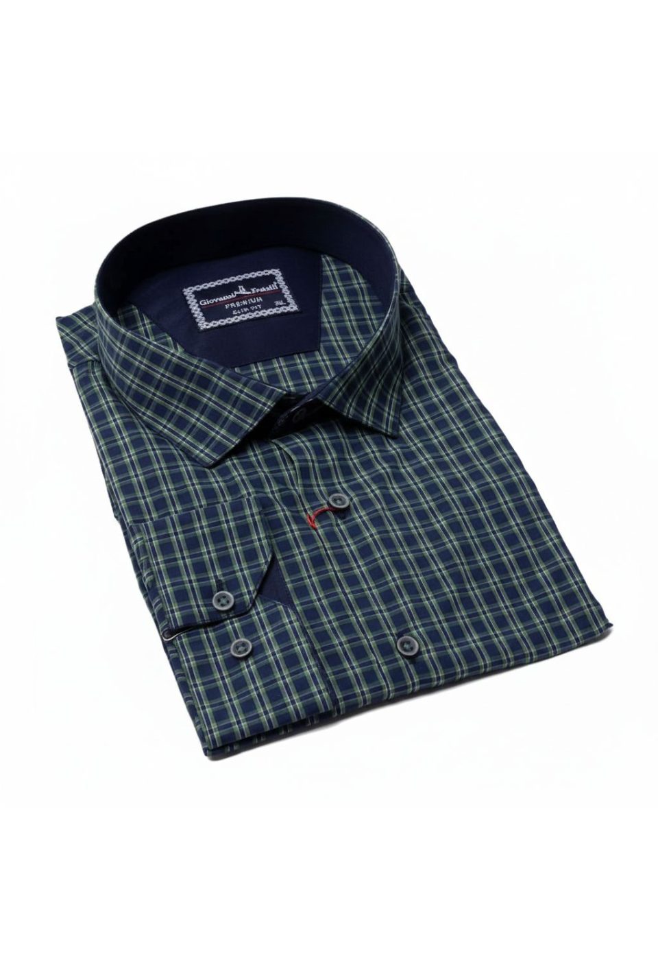 Büyük Beden Slim Fit Uzun Kol Desenli Erkek Gömlek 4GMK315054001 - Giovanni Fratelli