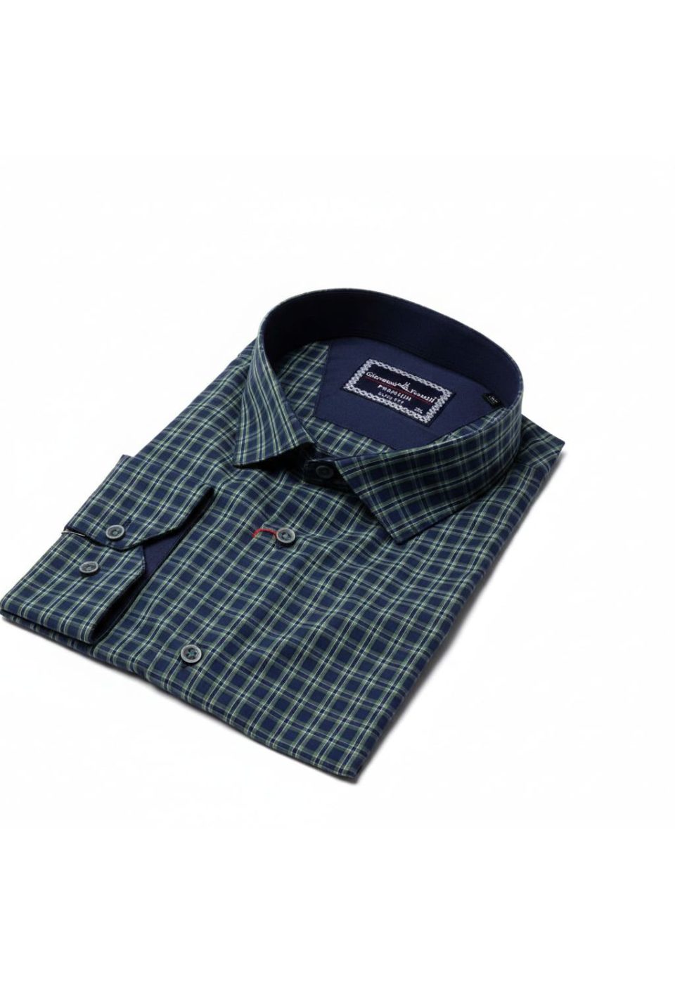Büyük Beden Slim Fit Uzun Kol Desenli Erkek Gömlek 4GMK315054001 - Giovanni Fratelli