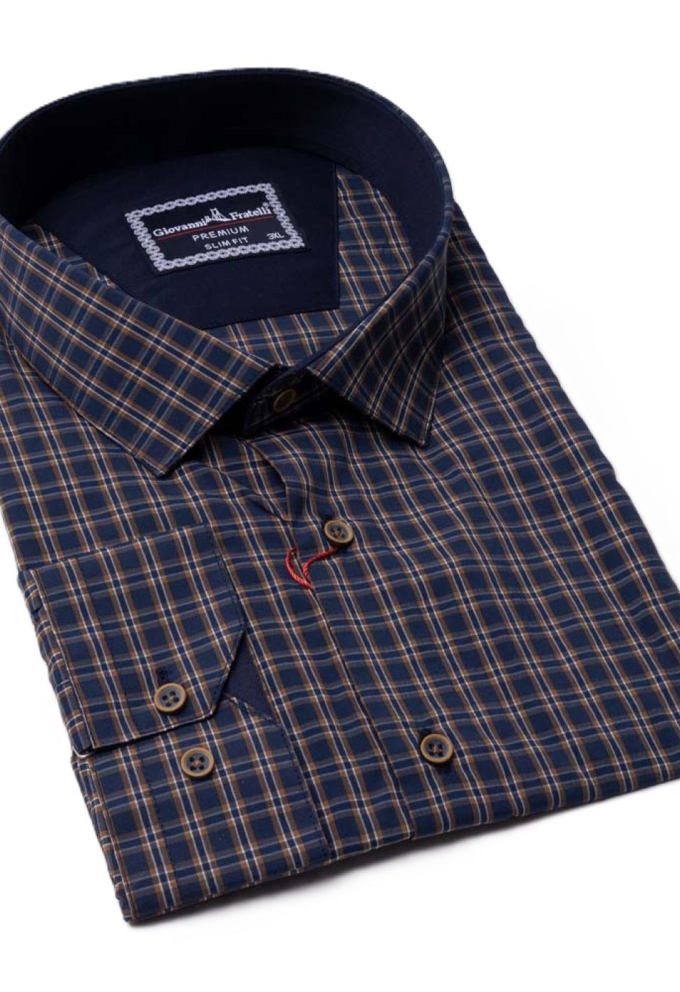 Büyük Beden Slim Fit Uzun Kol Desenli Erkek Gömlek 4GMK315054002