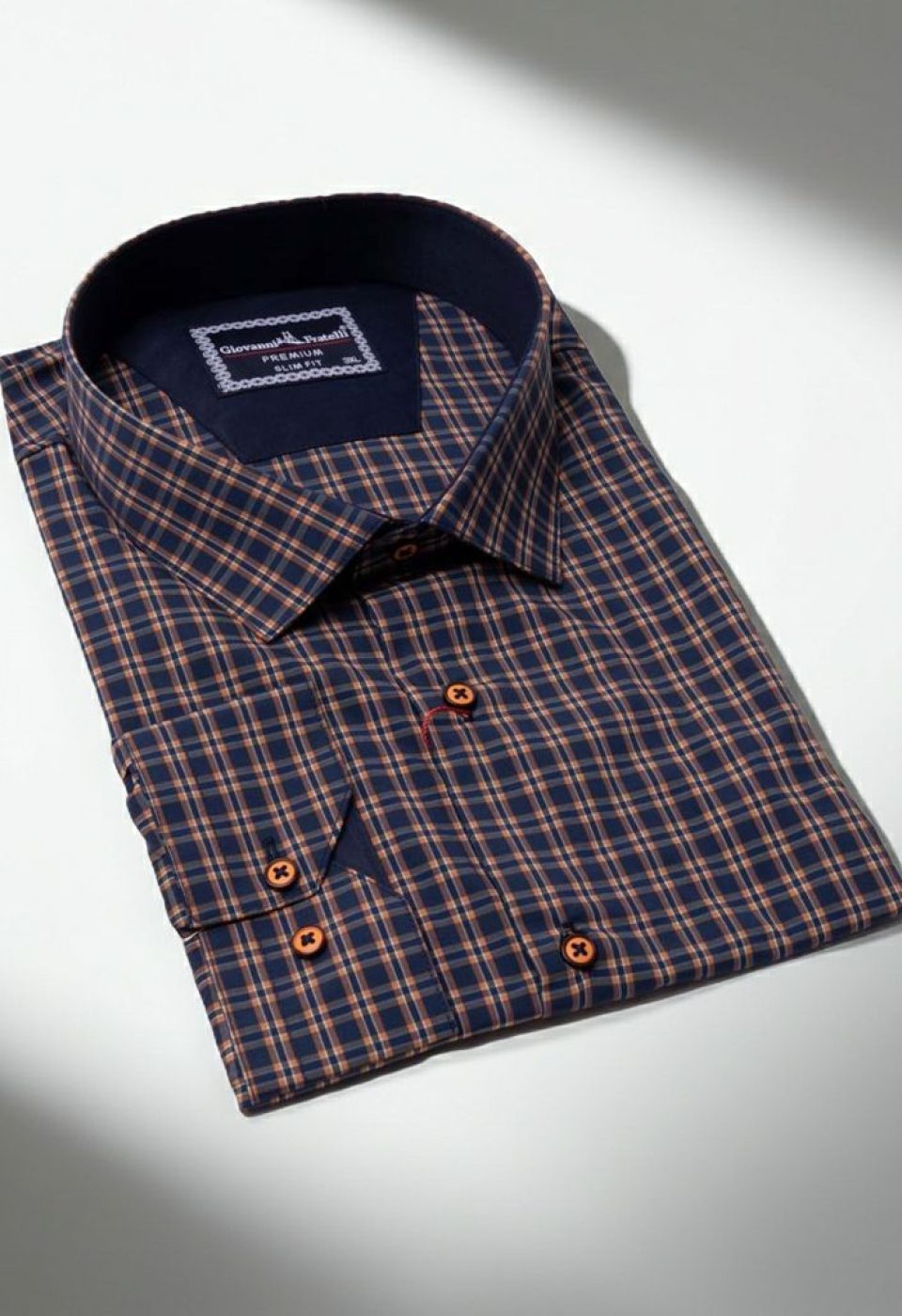Büyük Beden Slim Fit Uzun Kol Desenli Erkek Gömlek 4GMK315054003