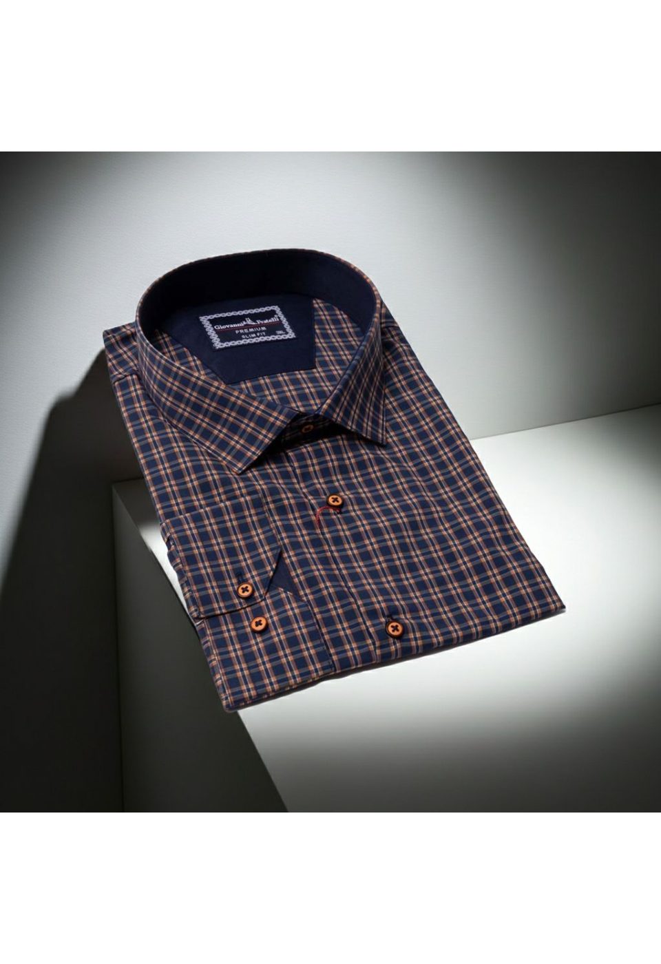 Büyük Beden Slim Fit Uzun Kol Desenli Erkek Gömlek 4GMK315054003 - Giovanni Fratelli