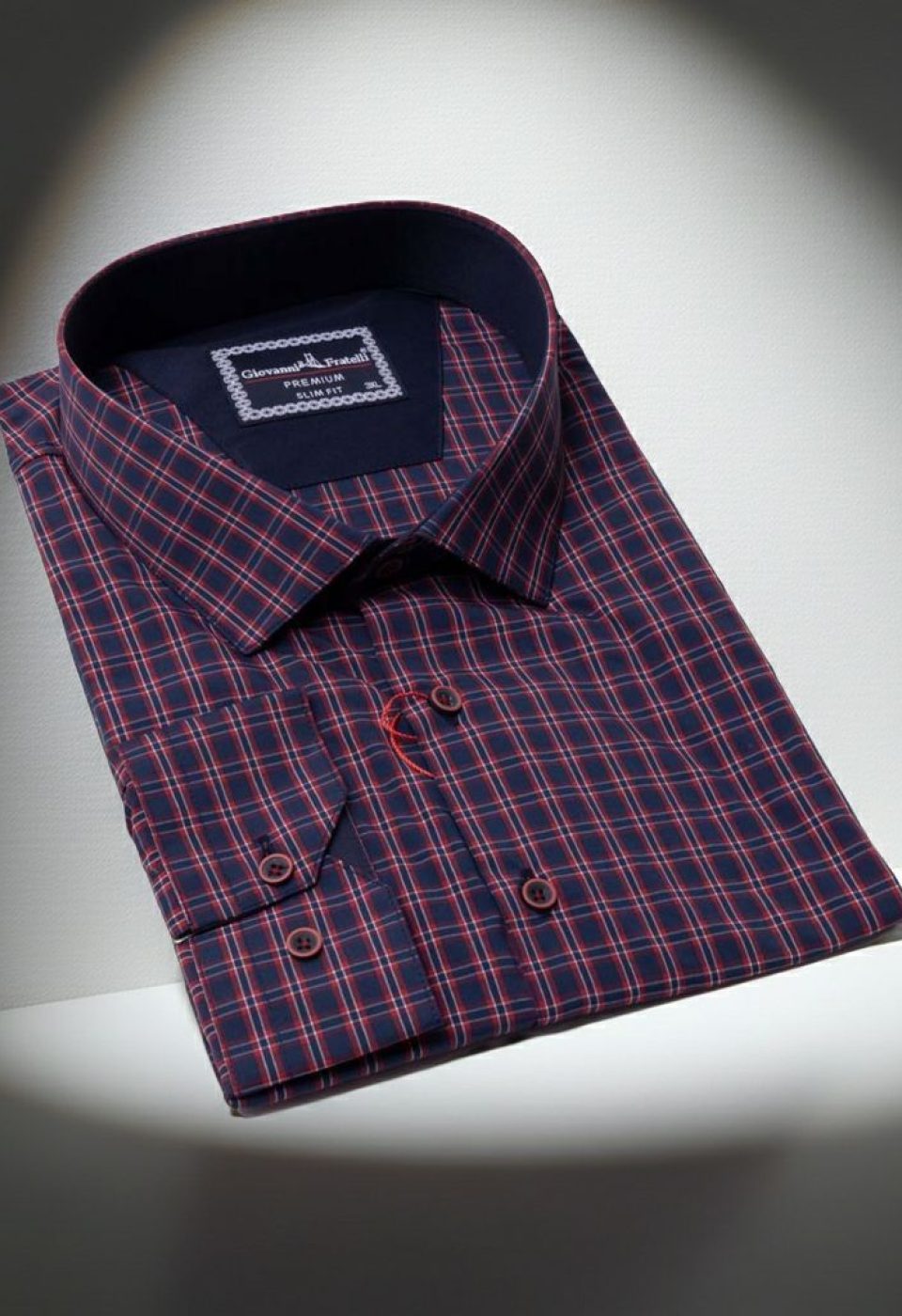 Büyük Beden Slim Fit Uzun Kol Desenli Erkek Gömlek 4GMK315054004