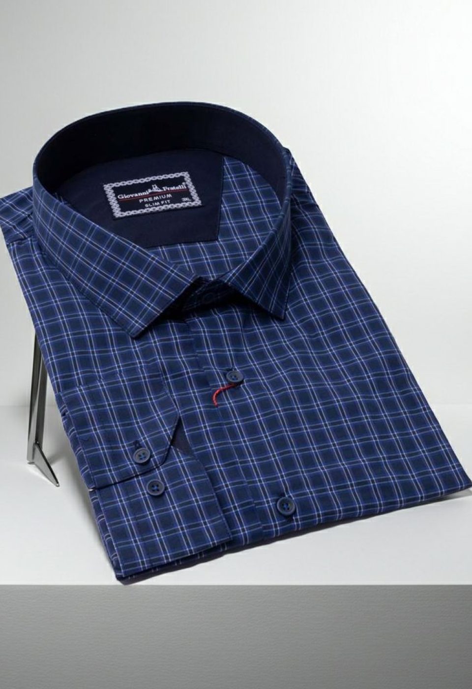 Büyük Beden Slim Fit Uzun Kol Desenli Erkek Gömlek 4GMK315054005