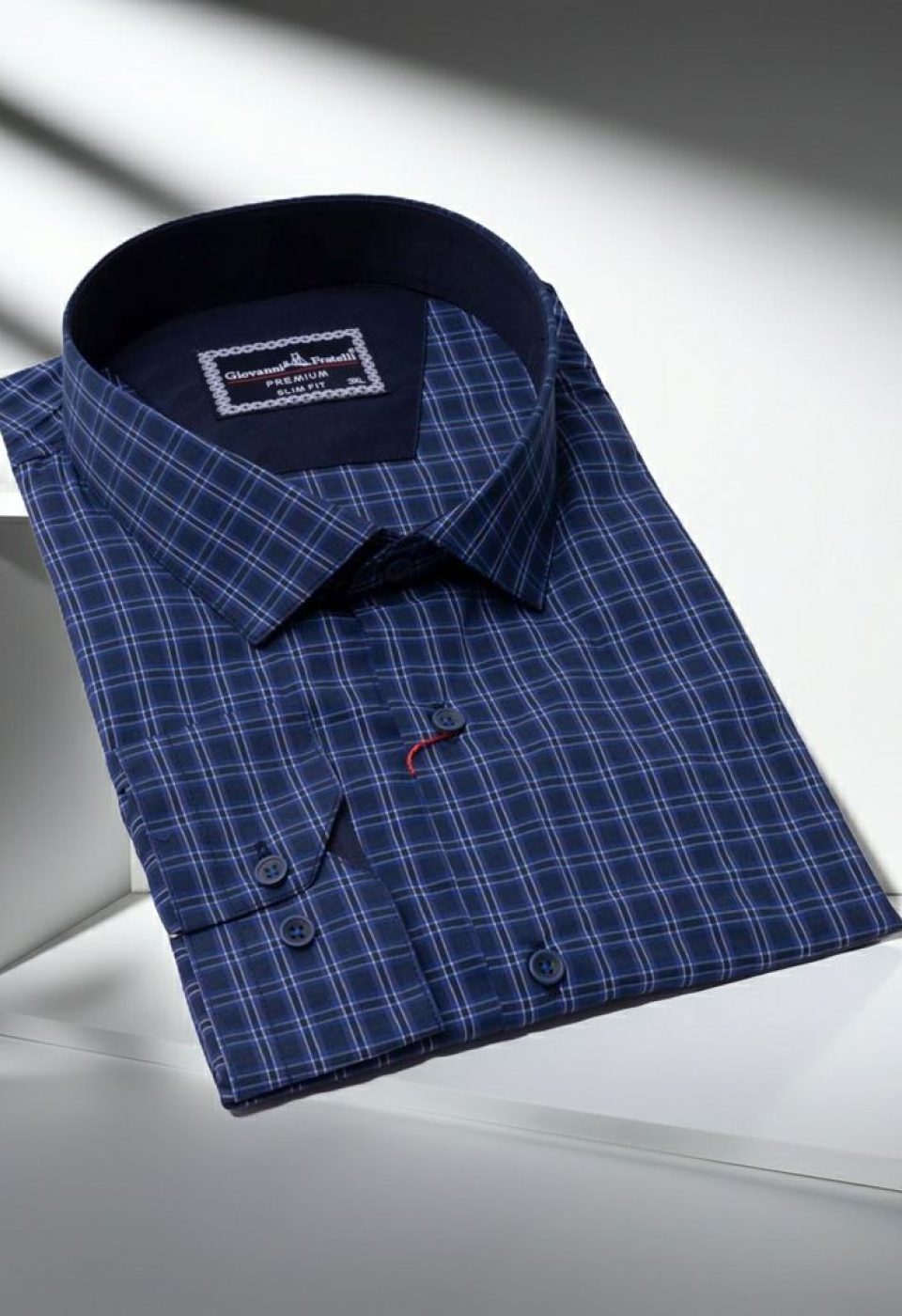 Büyük Beden Slim Fit Uzun Kol Desenli Erkek Gömlek 4GMK315054005