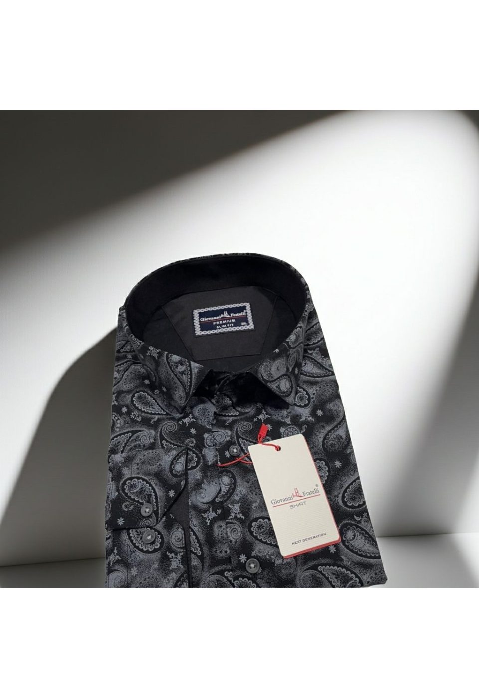 Büyük Beden Slim Fit Uzun Kol Desenli Erkek Gömlek 4GMK315059006 - Giovanni Fratelli