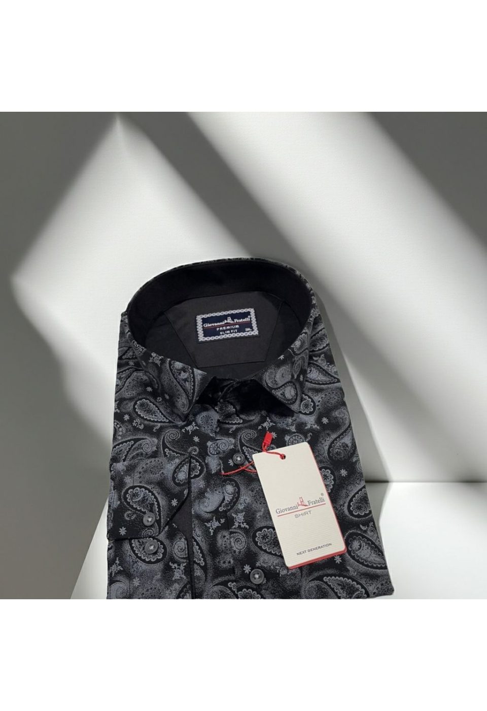 Büyük Beden Slim Fit Uzun Kol Desenli Erkek Gömlek 4GMK315059006 - Giovanni Fratelli