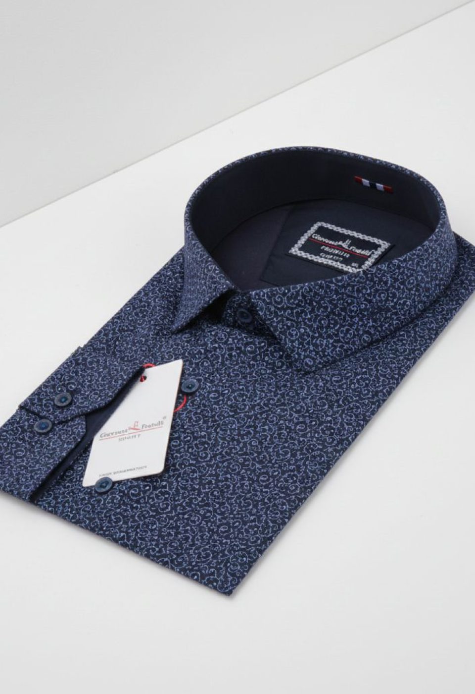 Büyük Beden Slim Fit Uzun Kol Desenli Erkek Gömlek 4GMK315060003 - Giovanni Fratelli