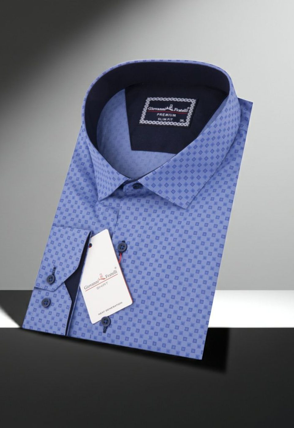Büyük Beden Slim Fit Uzun Kol Desenli Erkek Gömlek 4GMK315064006 Büyük Beden Slim Fit Uzun Kol Desenli Erkek Gömlek 4GMK315064006