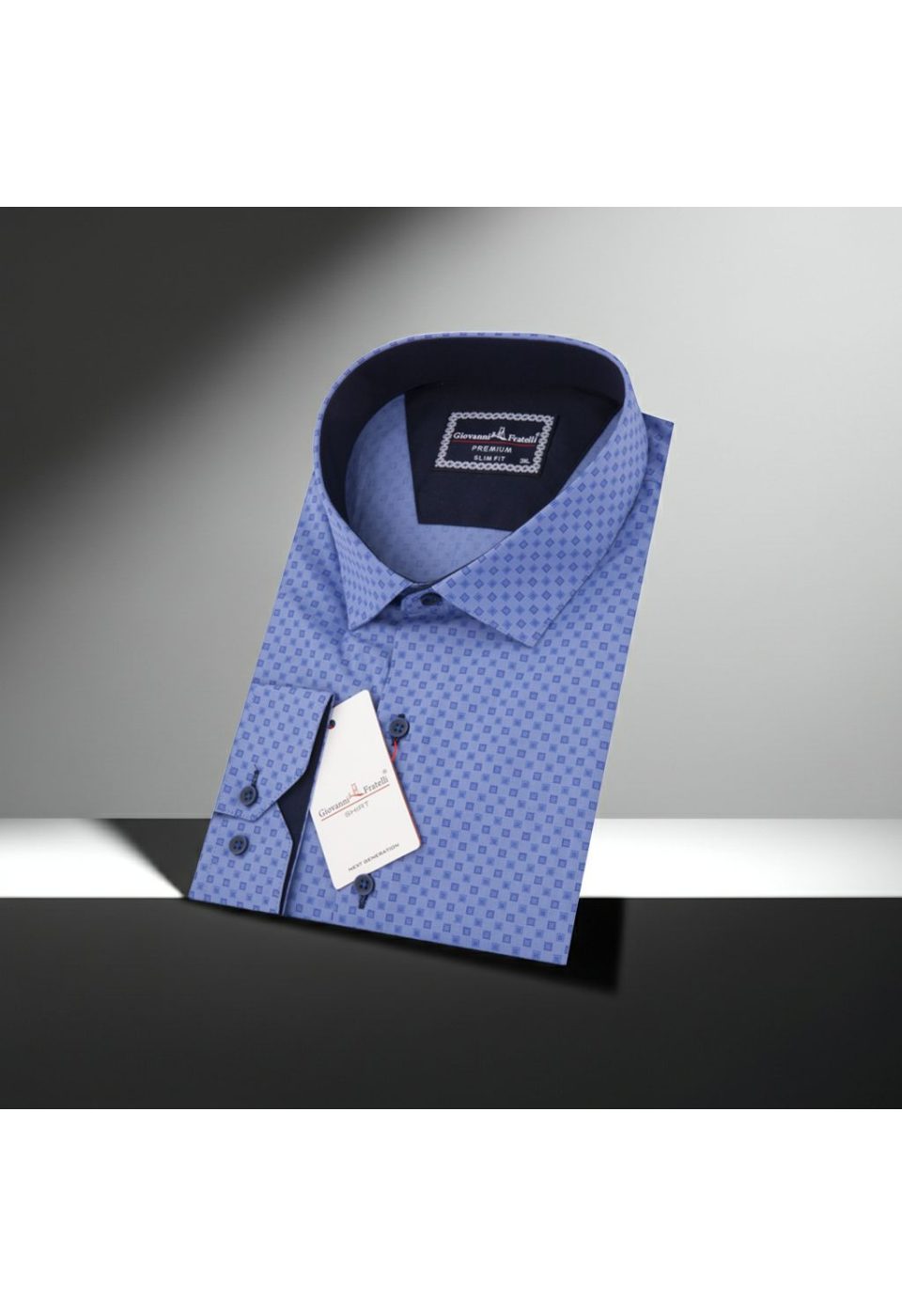Büyük Beden Slim Fit Uzun Kol Desenli Erkek Gömlek 4GMK315064006 - Giovanni Fratelli