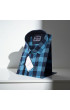 Büyük Beden Slim Fit Uzun Kol Desenli Erkek Gömlek 4GMK315067003