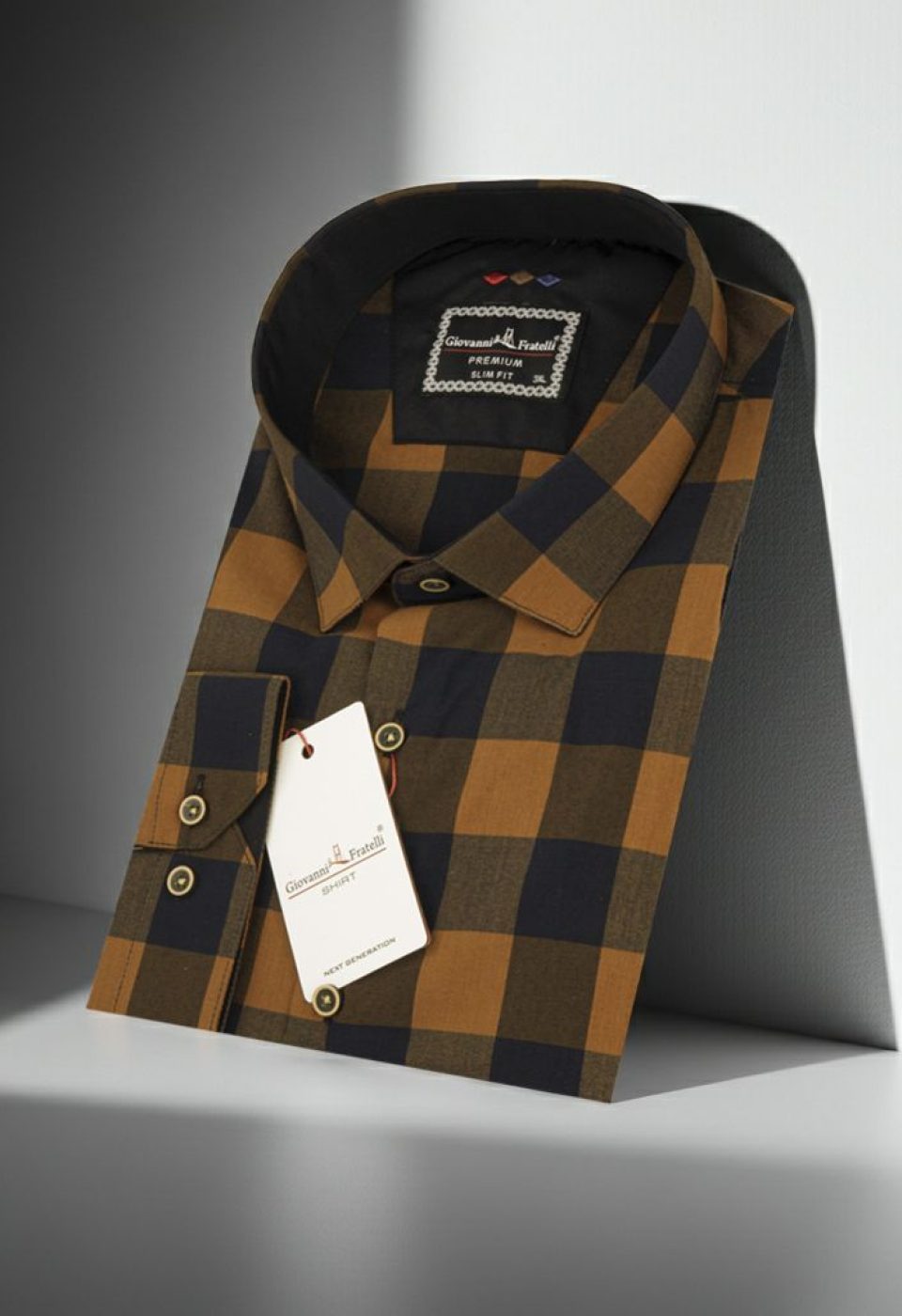 Büyük Beden Slim Fit Uzun Kol Desenli Erkek Gömlek 4GMK315067011 - Giovanni Fratelli