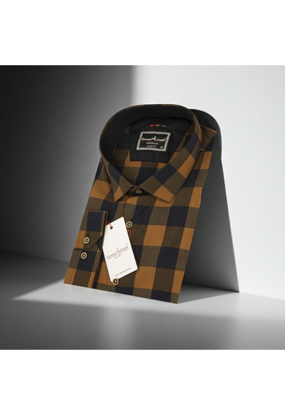Büyük Beden Slim Fit Uzun Kol Desenli Erkek Gömlek 4GMK315067011 - Giovanni Fratelli
