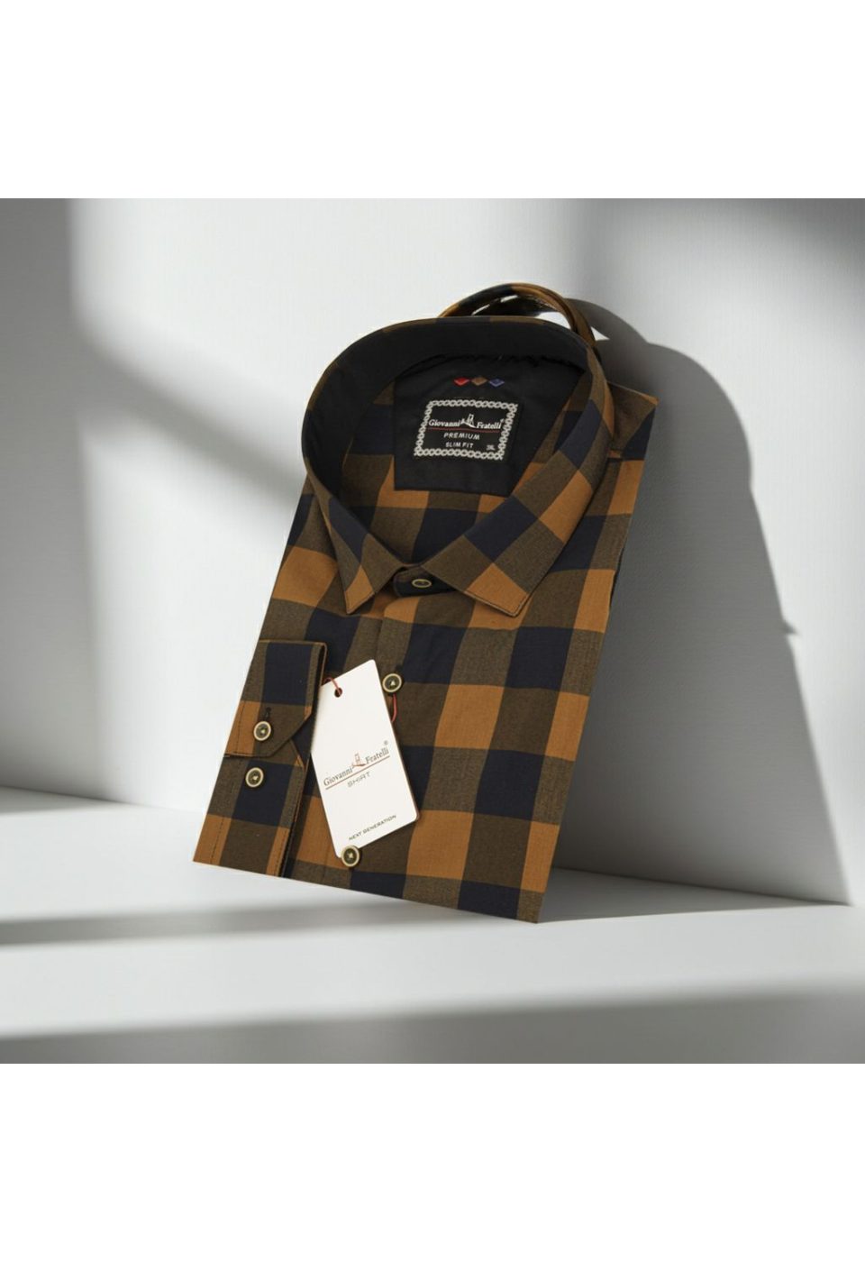 Büyük Beden Slim Fit Uzun Kol Desenli Erkek Gömlek 4GMK315067011 - Giovanni Fratelli