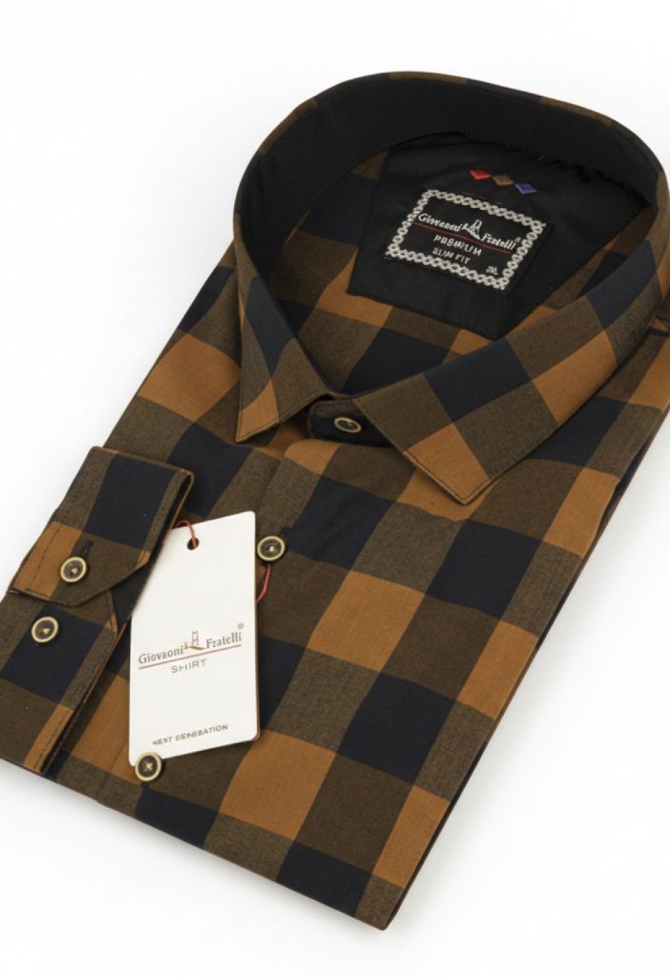 Büyük Beden Slim Fit Uzun Kol Desenli Erkek Gömlek 4GMK315067011
