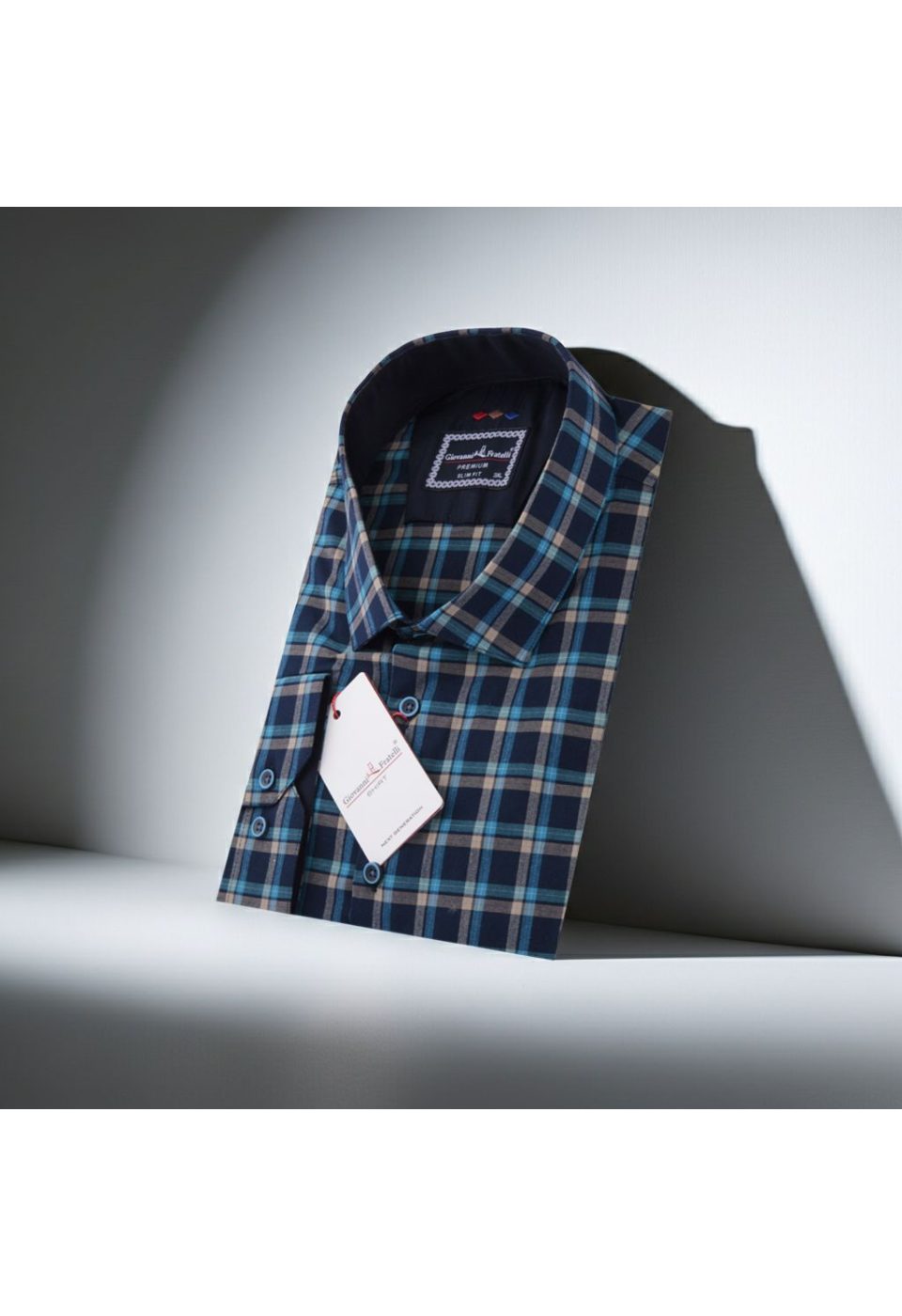 Büyük Beden Slim Fit Uzun Kol Desenli Erkek Gömlek 4GMK315067014 - Giovanni Fratelli