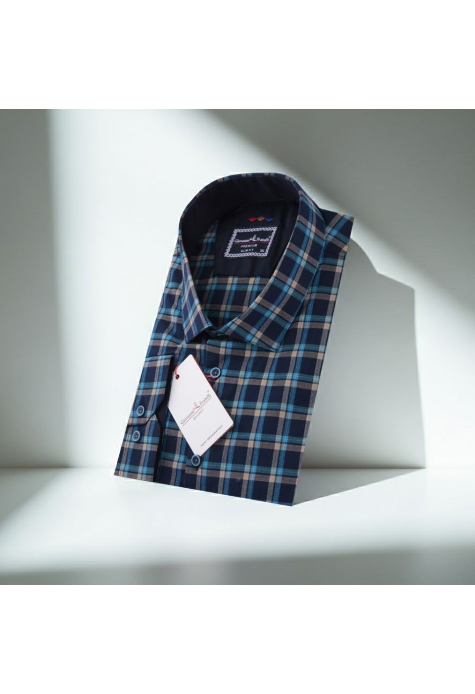 Büyük Beden Slim Fit Uzun Kol Desenli Erkek Gömlek 4GMK315067014 - Giovanni Fratelli
