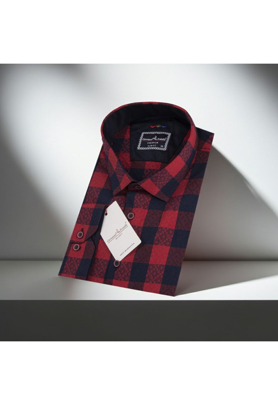Büyük Beden Slim Fit Uzun Kol Desenli Erkek Gömlek 4GMK315067015 - Giovanni Fratelli