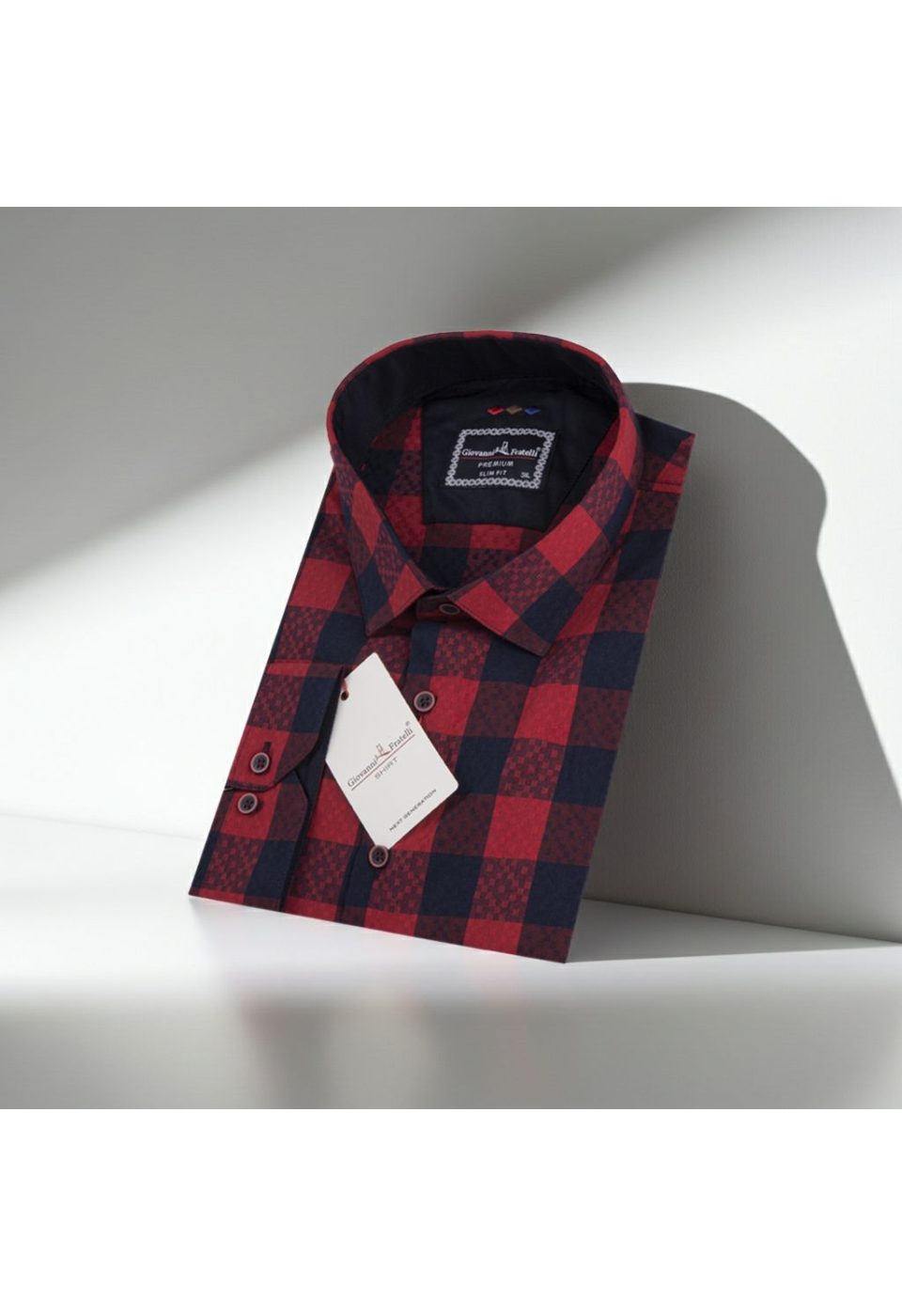 Büyük Beden Slim Fit Uzun Kol Desenli Erkek Gömlek 4GMK315067015 - Giovanni Fratelli