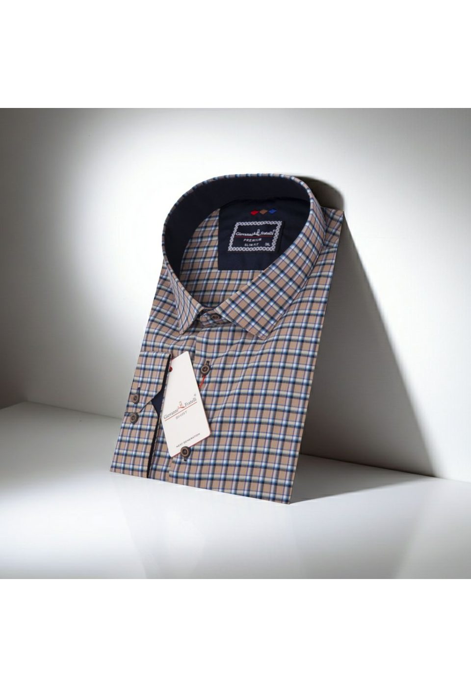 Büyük Beden Slim Fit Uzun Kol Desenli Erkek Gömlek 4GMK315067019 - Giovanni Fratelli