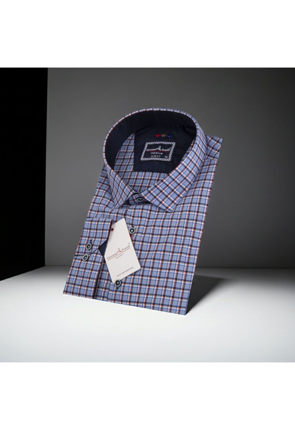 Büyük Beden Slim Fit Uzun Kol Desenli Erkek Gömlek 4GMK315067020 - Giovanni Fratelli