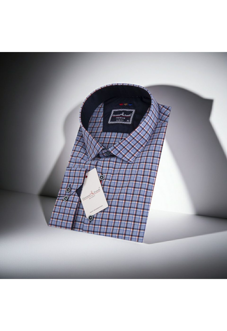 Büyük Beden Slim Fit Uzun Kol Desenli Erkek Gömlek 4GMK315067020 - Giovanni Fratelli