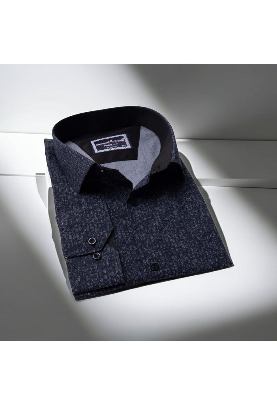 Büyük Beden Slim Fit Uzun Kol Desenli Erkek Gömlek 4GMK325086008 - Giovanni Fratelli