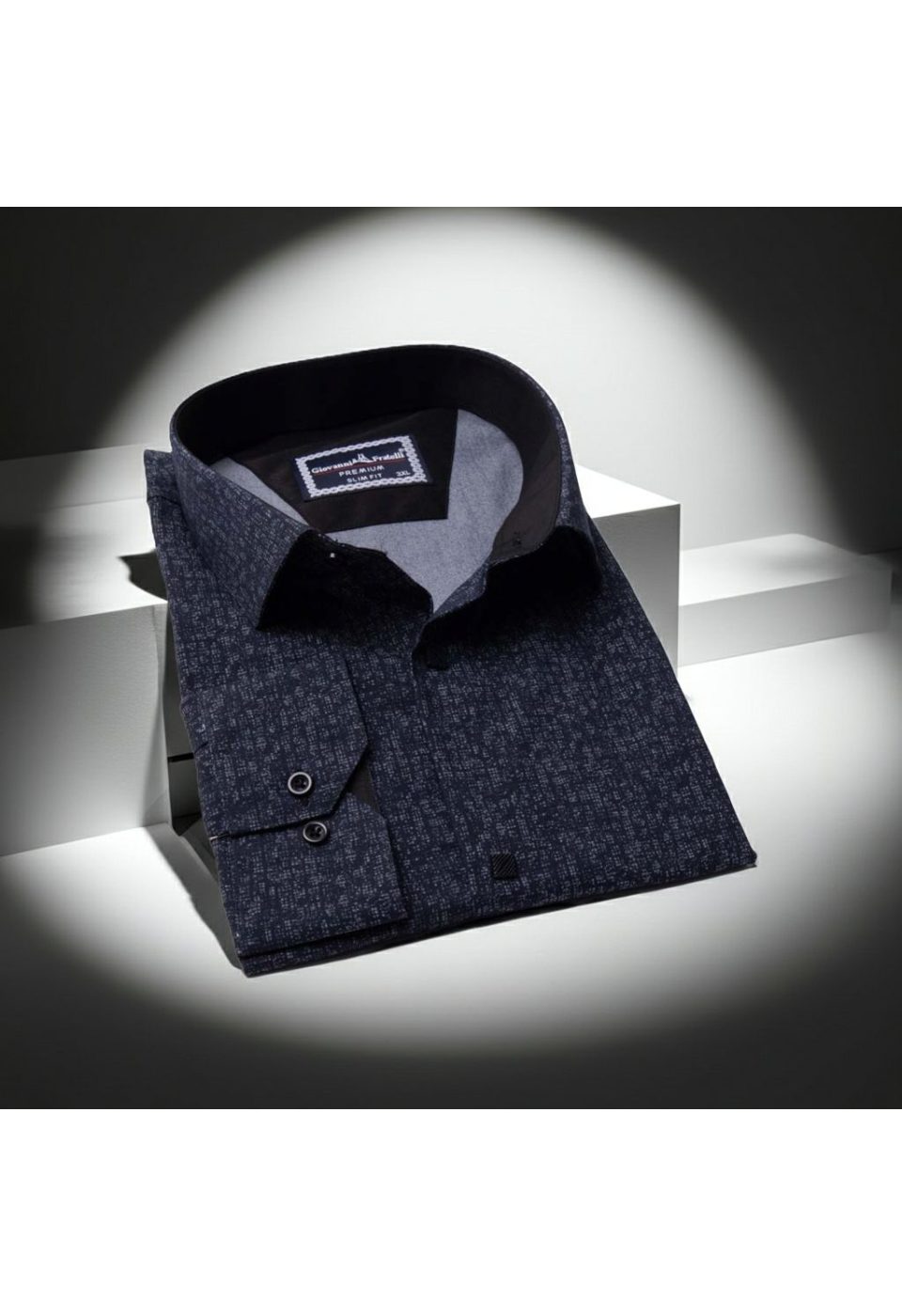 Büyük Beden Slim Fit Uzun Kol Desenli Erkek Gömlek 4GMK325086008 - Giovanni Fratelli