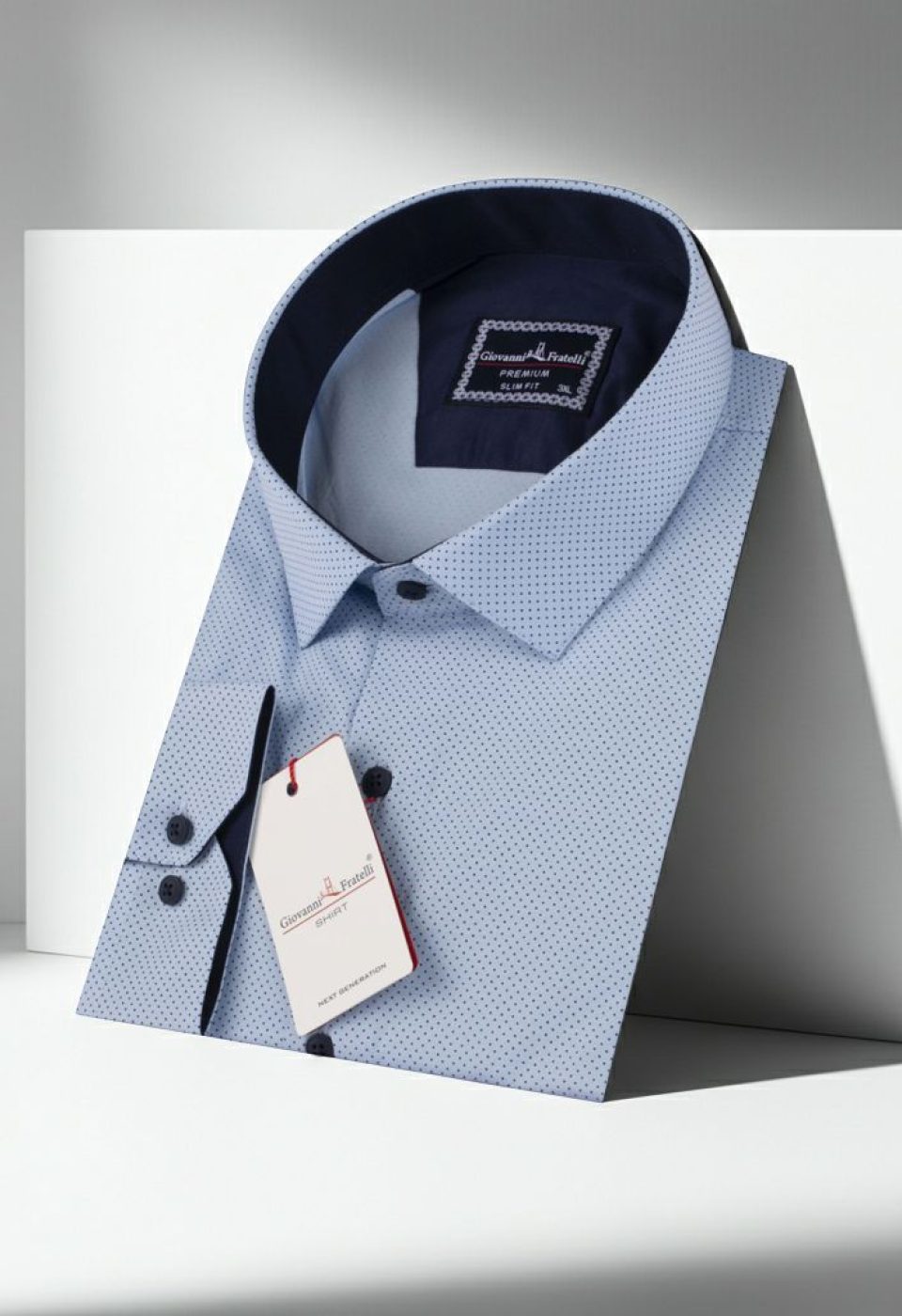 Büyük Beden Slim Fit Uzun Kol Desenli Erkek Gömlek 4GMK315090002