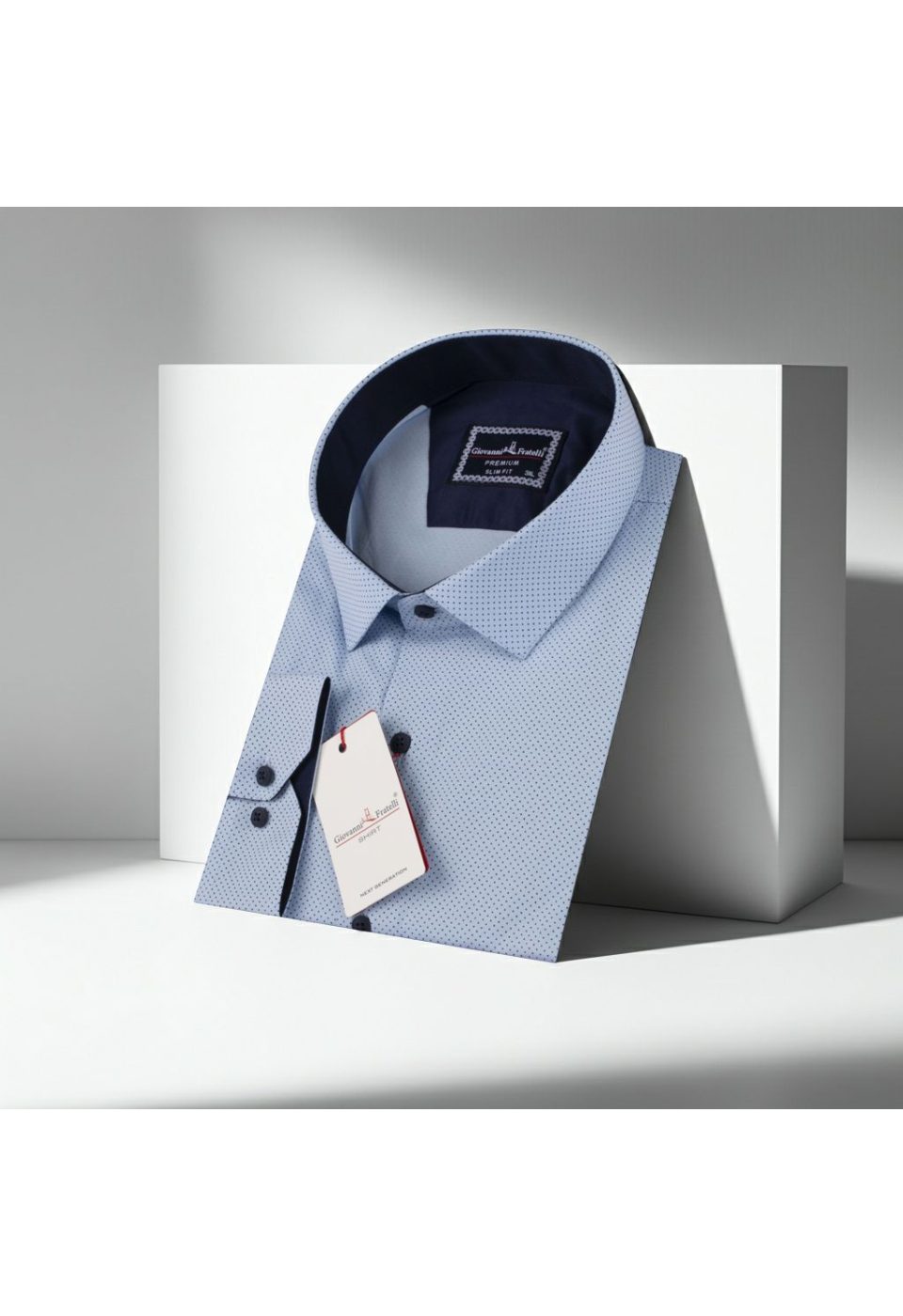 Büyük Beden Slim Fit Uzun Kol Desenli Erkek Gömlek 4GMK315090002 - Giovanni Fratelli