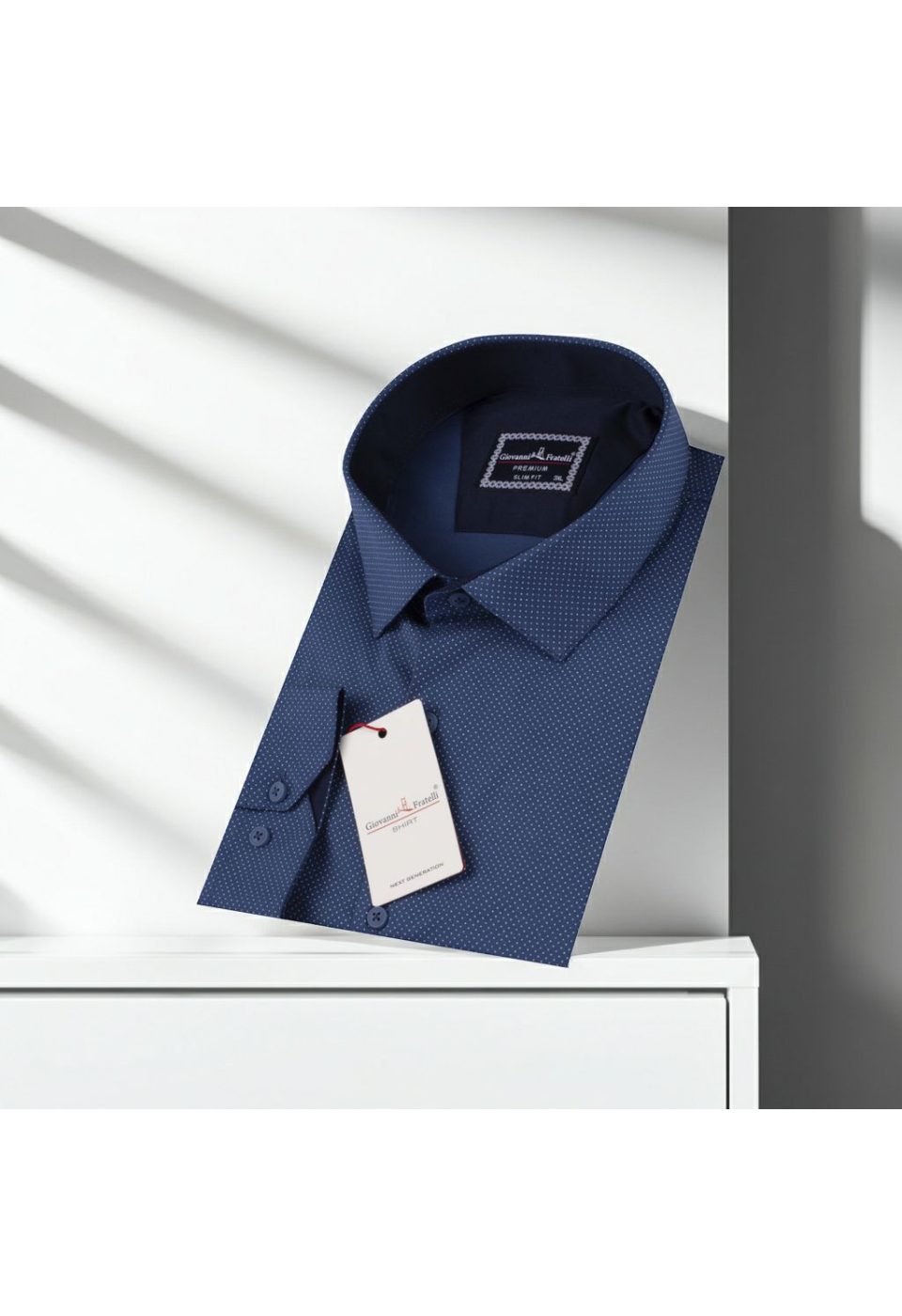 Büyük Beden Slim Fit Uzun Kol Desenli Erkek Gömlek 4GMK315090003 - Giovanni Fratelli