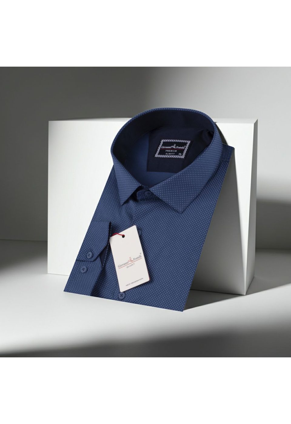 Büyük Beden Slim Fit Uzun Kol Desenli Erkek Gömlek 4GMK315090003 - Giovanni Fratelli