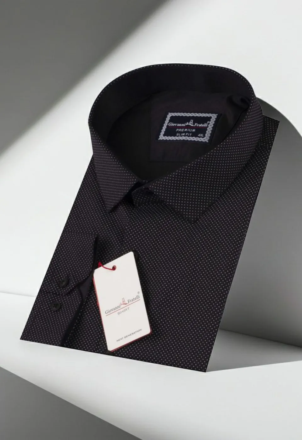 Büyük Beden Slim Fit Uzun Kol Desenli Erkek Gömlek 4GMK315090004
