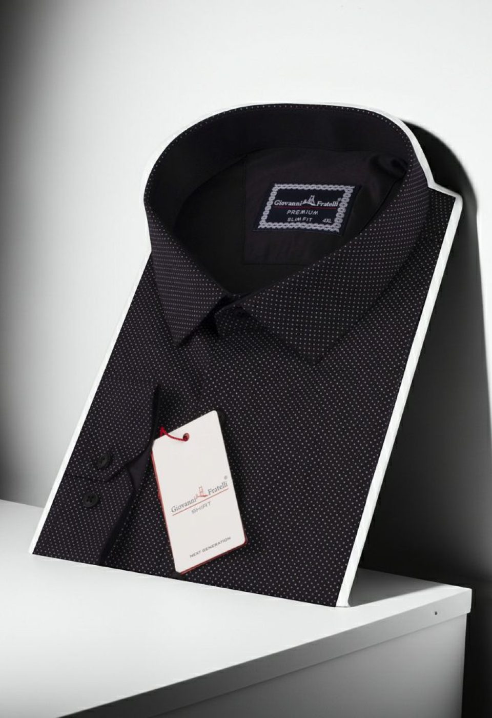 Büyük Beden Slim Fit Uzun Kol Desenli Erkek Gömlek 4GMK315090004